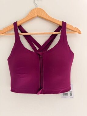 lululemon athletica Energy High Support Zip Bra - Plum